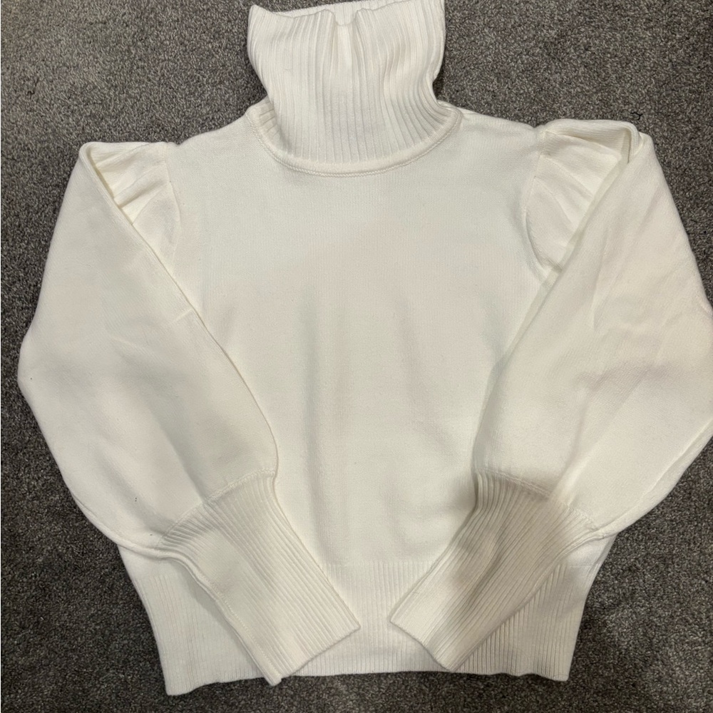 French Connection Cream Cowl Neck Sweater